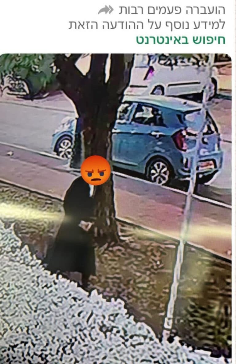 עדכון חשוב – נתפס החשוד במעשה מגונה – במרום נווה פרגון ענק למשטרת רמת גן – ויחידת סע״ר
